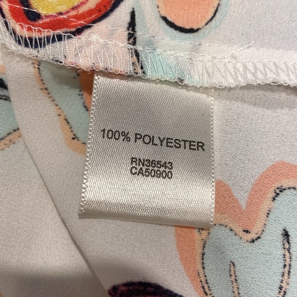 Z women's Van Heusen casual floral short sleeve plus size top XXL - Picture 4 of 4